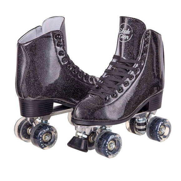 Black Glitter Roller Skates - Picture 1 of 6